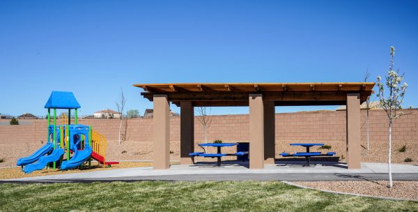 Gazebo and picnic table